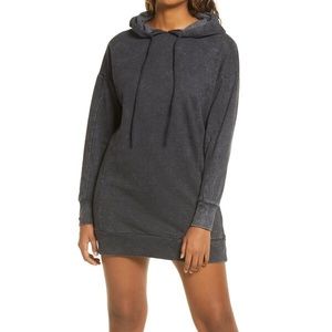 BP Dark Gray/black Hooded Sweatshirt Dress